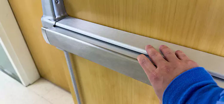 Installing a Push Bar on a Door Nipomo